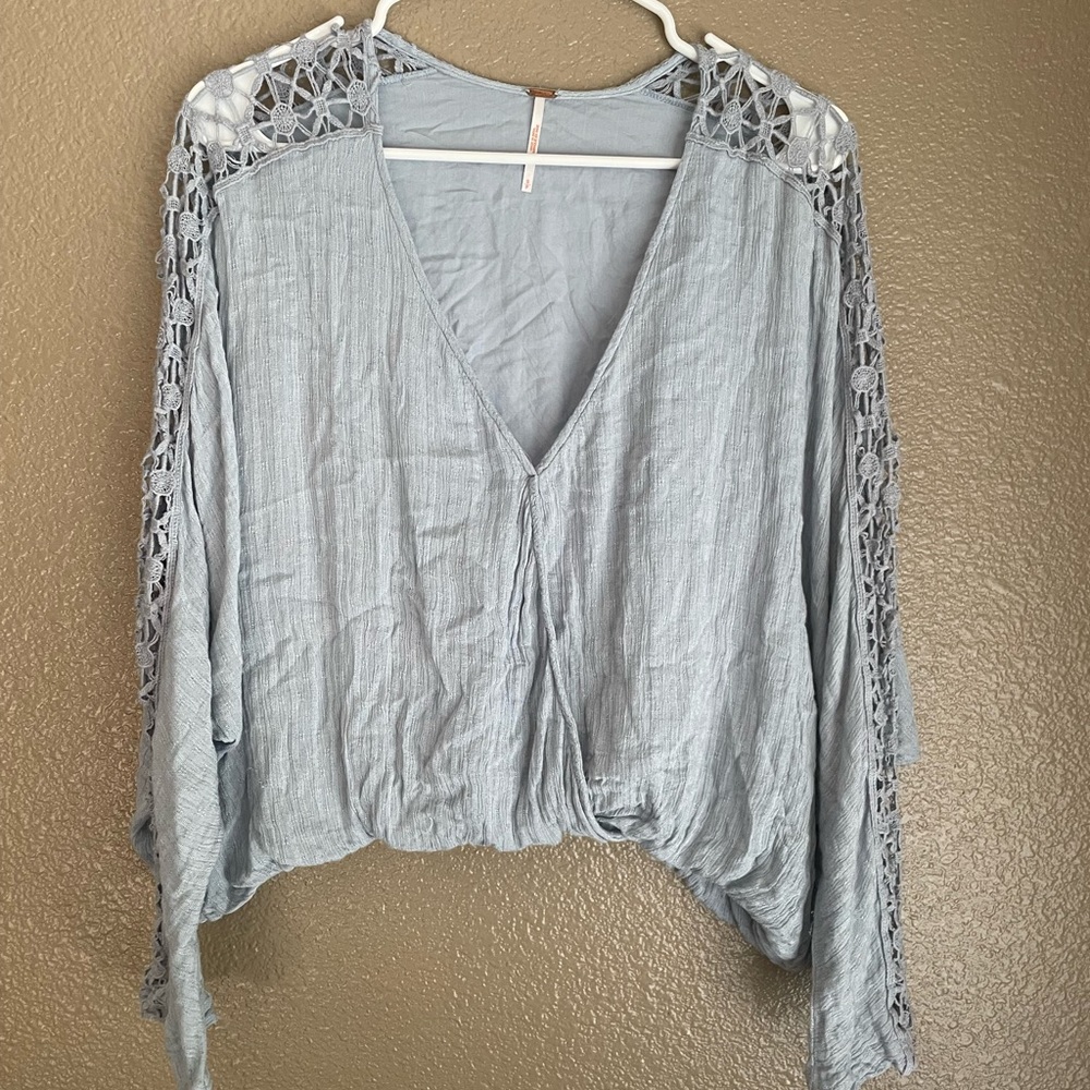 Free People Runaway Crochet Blouse - Picture 4 of 6